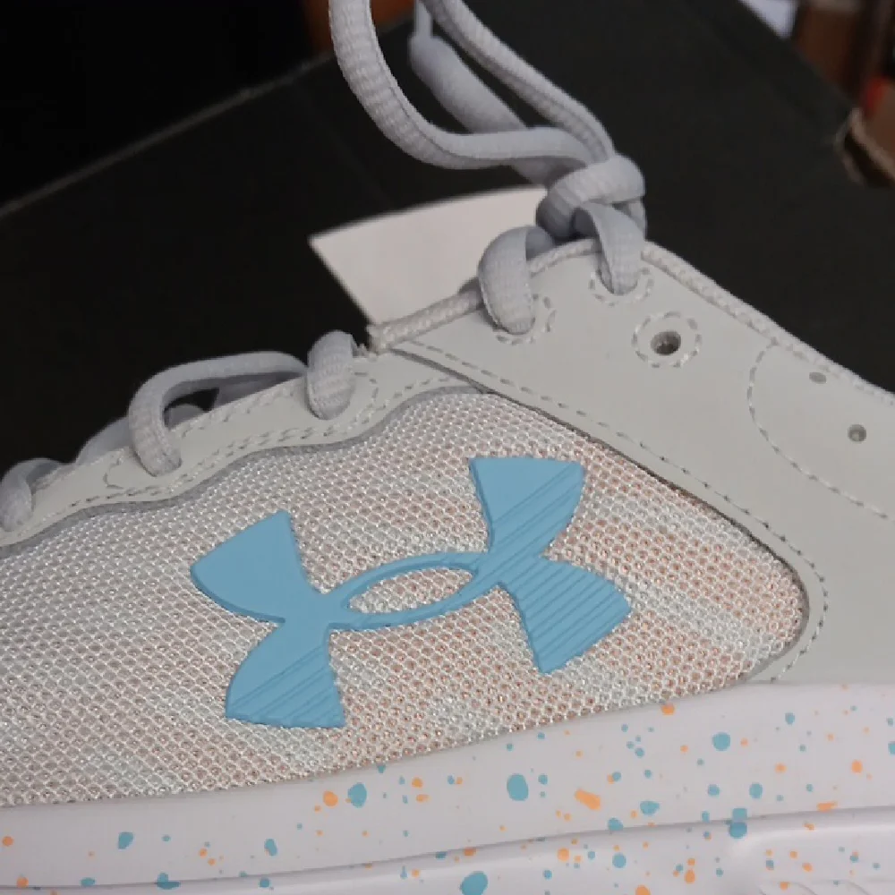 Under Armour Womens Blue and Gray Sneakers Breathable Mesh Design New - Picture 9 of 10